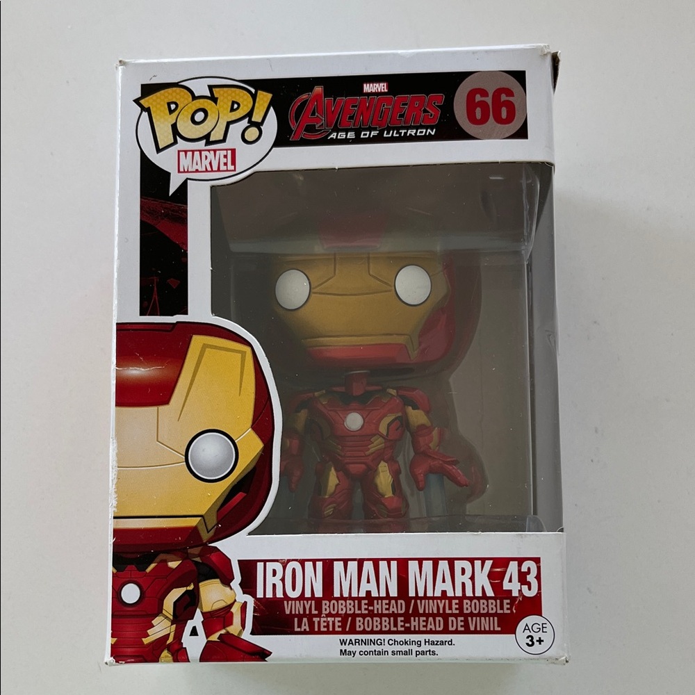 Funko Iron Man Mark 43 Red and Gold Bobble-Head